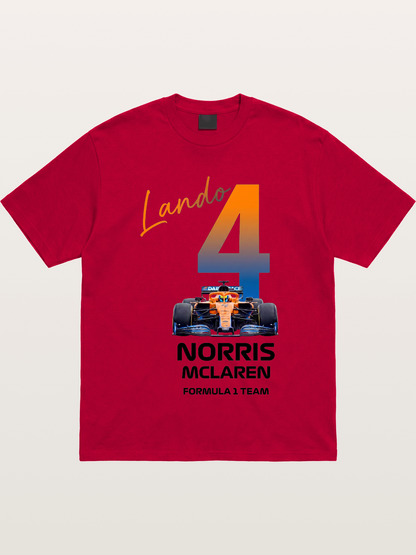 Lando Norris McLaren 4 Graphic Gildan T-shirt