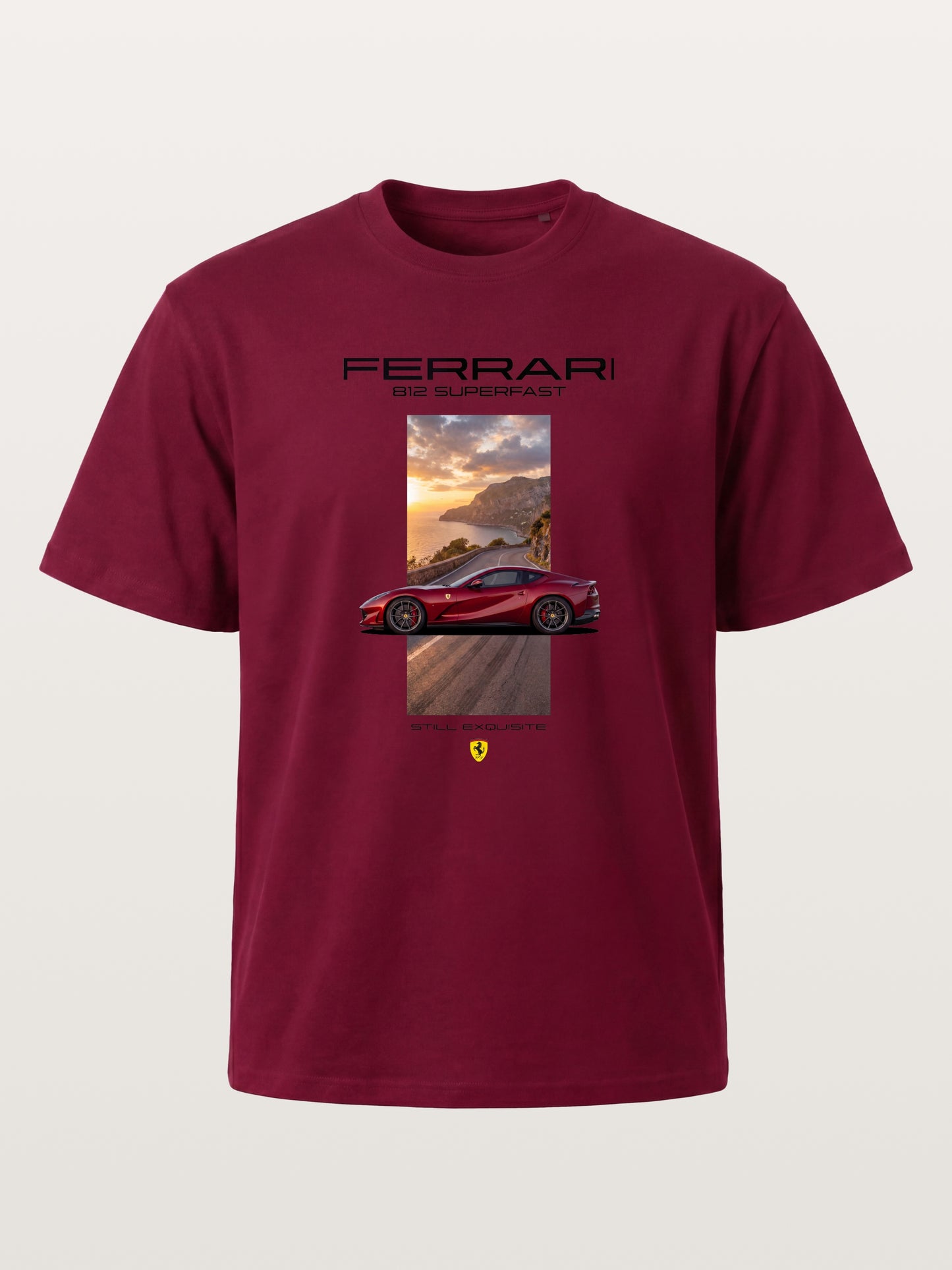 Ferrari 812 Tuscan Road Print Gildan T-shirt