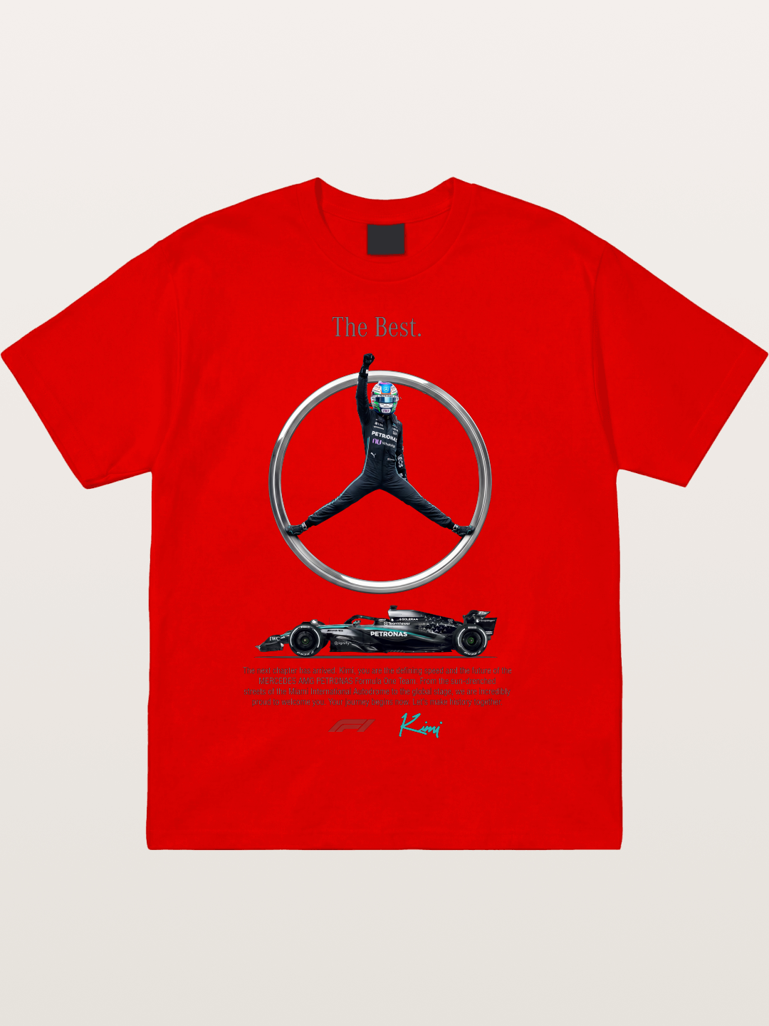 Kimi Mercedes Star Pose Cotton T-shirt