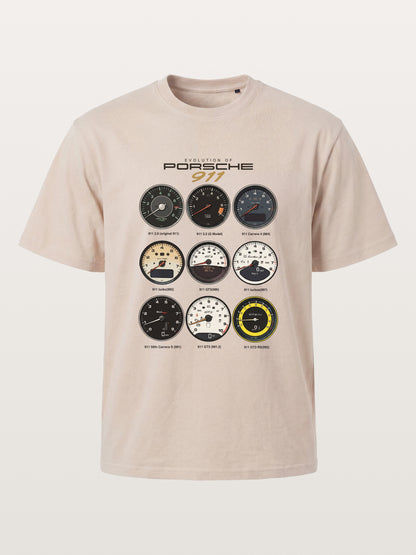 Porsche 911 Cluster Vintage Gauge Set Cotton T-shirt