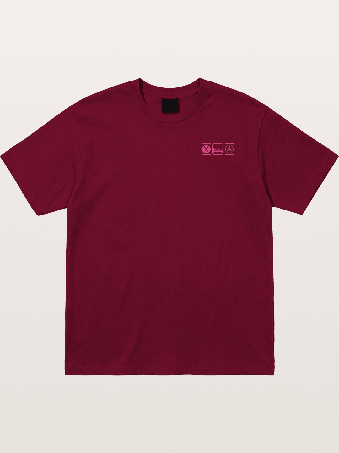 Eat Sleep Mercedes Pink Print Gildan T-shirt