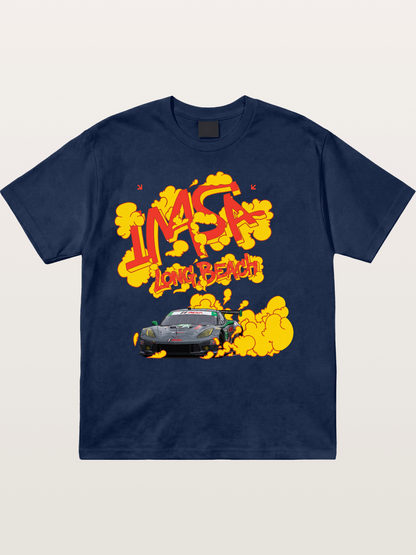 IMSA Long Beach Race Graphic Cotton T-shirt