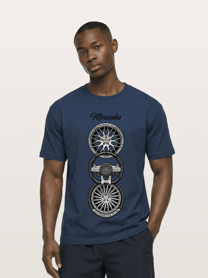 Wheel Stack Cotton T-shirt