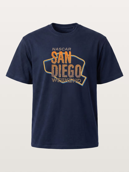 San Diego Weekend Vintage Typography Cotton T-shirt