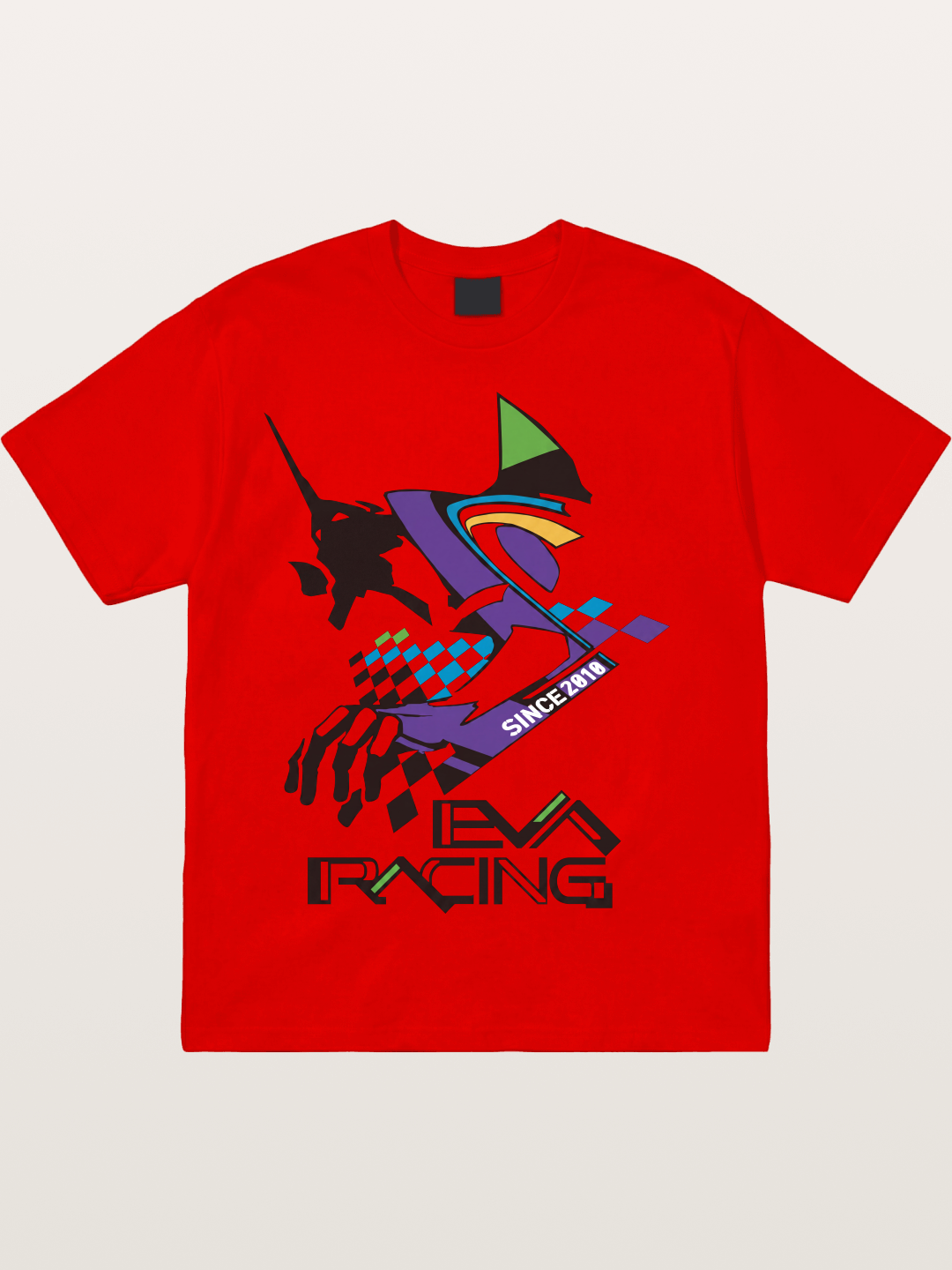 Eva Racing Checkered Flag Cotton T-shirt