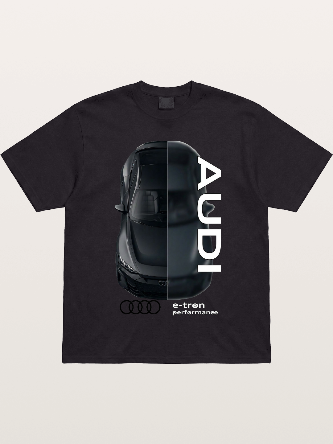 Audi E-Tron Split View Print Gildan T-shirt