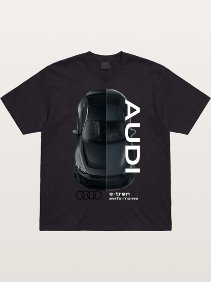 Audi E-Tron Split View Print Gildan T-shirt