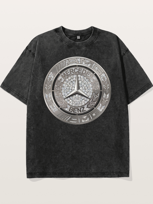 Mercedes Diamond Logo Art Washed T-shirt