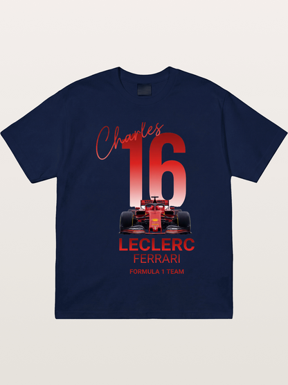 Charles Leclerc Ferrari 16 Art Gildan T-shirt
