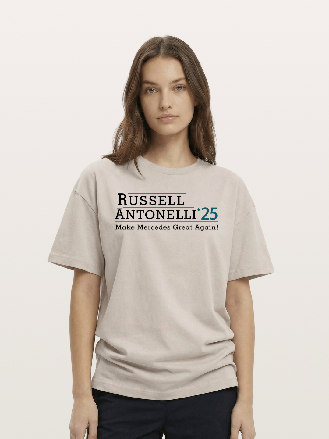 Russell Antonelli Mercedes Design Cotton T-shirt