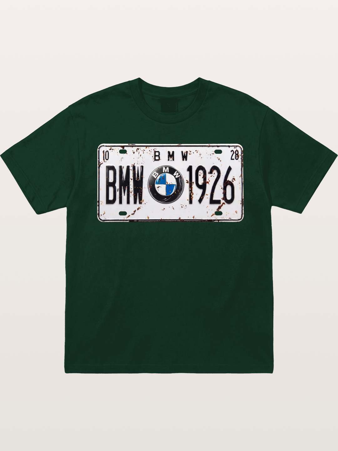 Vintage BMW License Plate Decor Gildan T-shirt