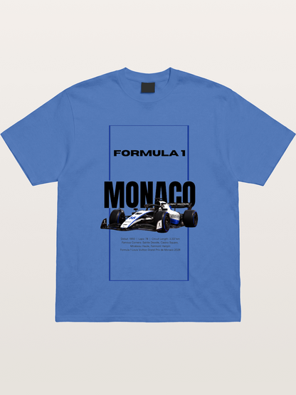 Monaco F1 LV Blue Border Print Gildan T-shirt