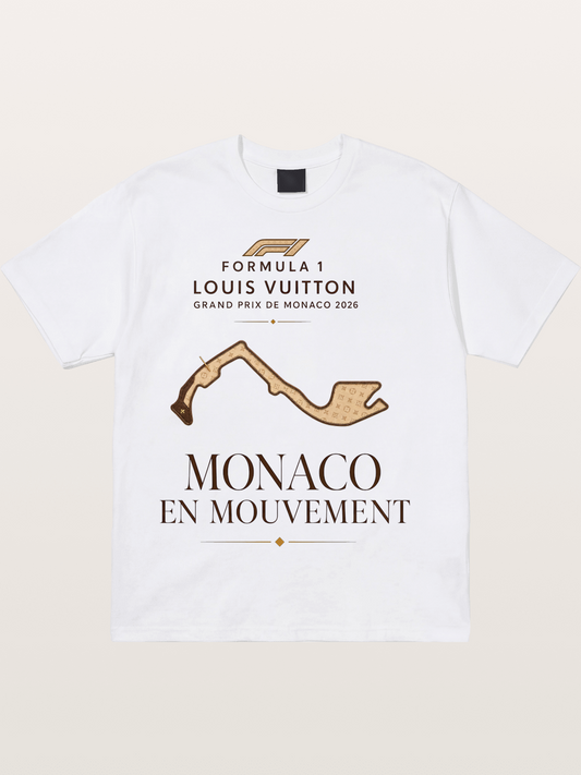 LV Monaco Track Pattern Art Cotton T-shirt