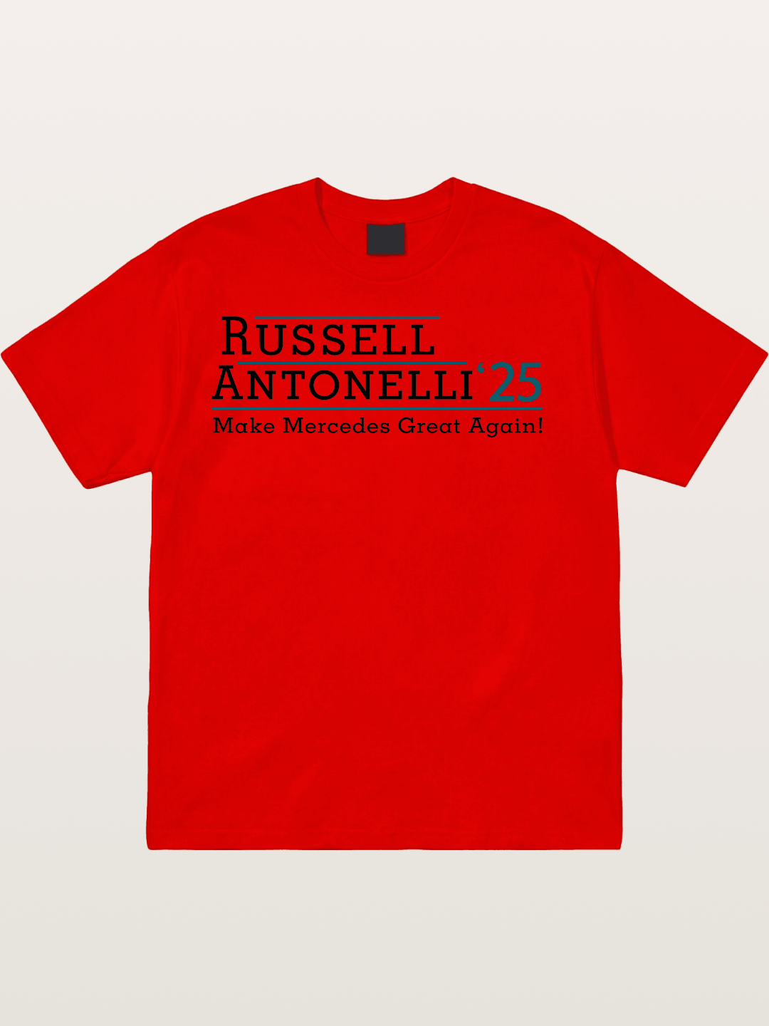 Russell Antonelli Mercedes Design Cotton T-shirt