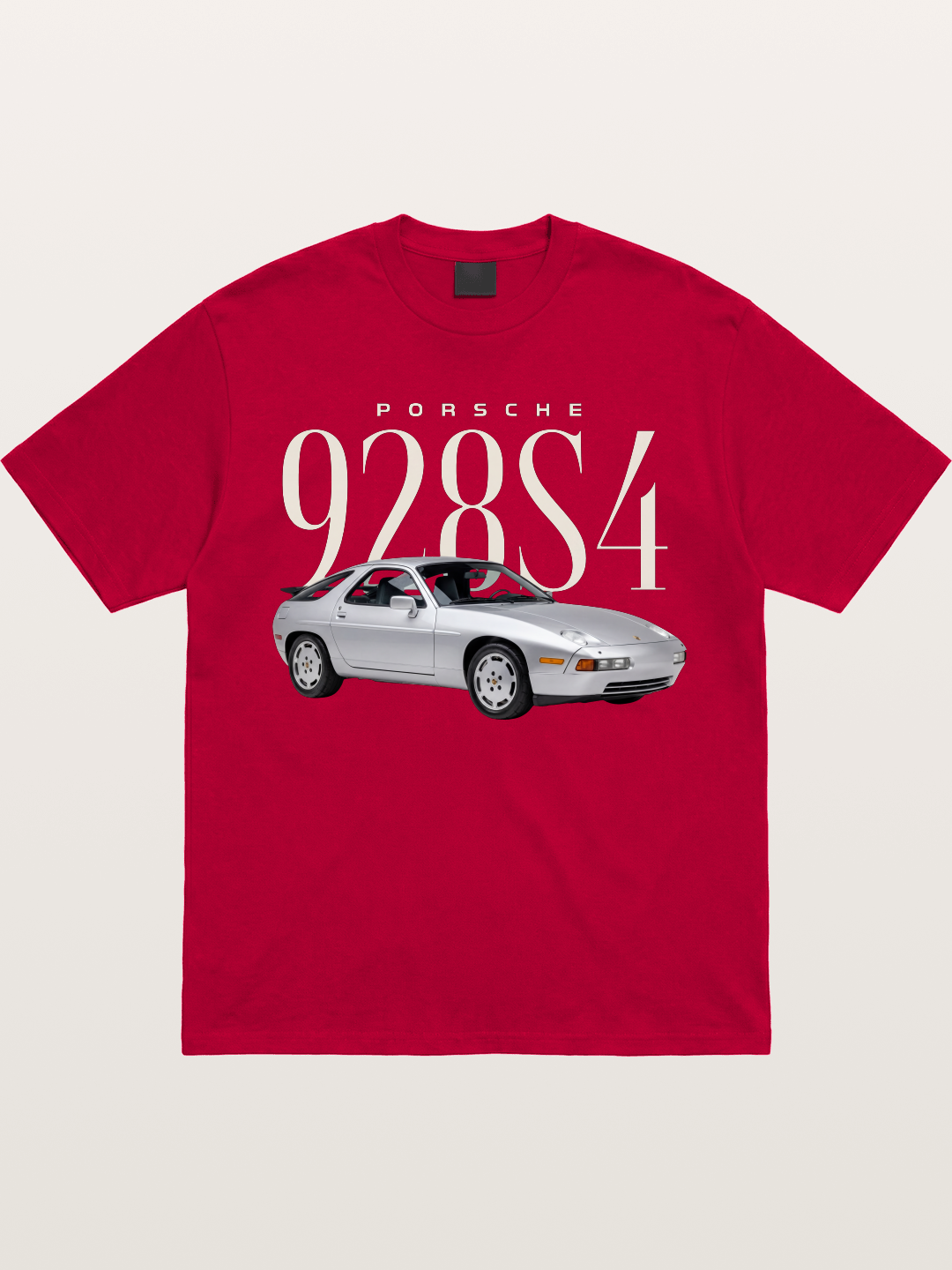 Porsche 928 S4 Silver Coupe Gildan T-shirt