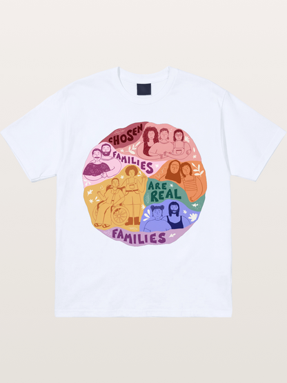 Chosen Families Pride Circle Illustration Gildan T-shirt