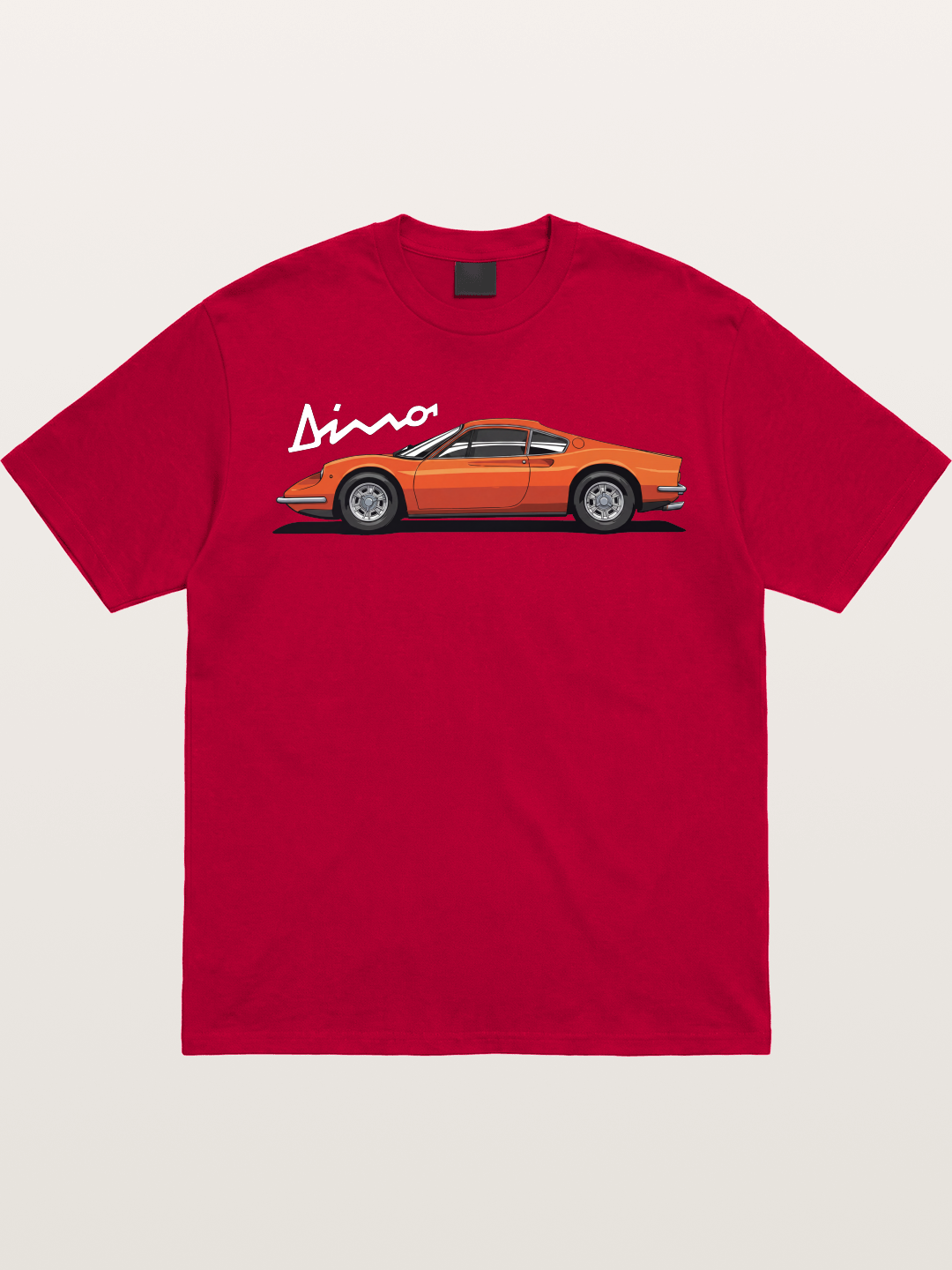 Vintage Orange Sports Car Side Gildan T-shirt