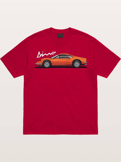 Vintage Orange Sports Car Side Gildan T-shirt