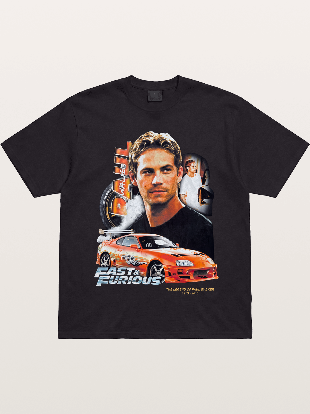 Orange Supra Fast & Furious Gildan T-shirt