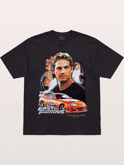 Orange Supra Fast & Furious Gildan T-shirt