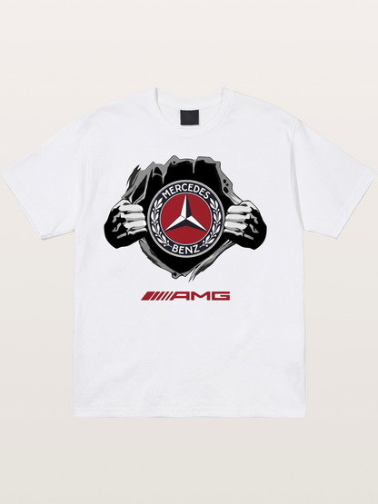 Benz Star Tear Graphic Cotton T-shirt