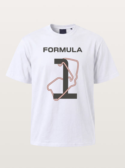 Formula 1 Silverstone Track Monogram Gildan T-shirt
