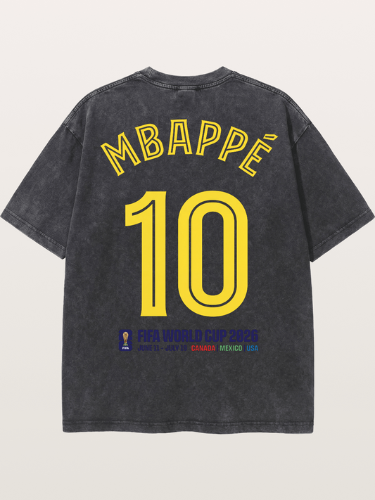 Mbappé 10 World Cup 2026 Washed T-shirt