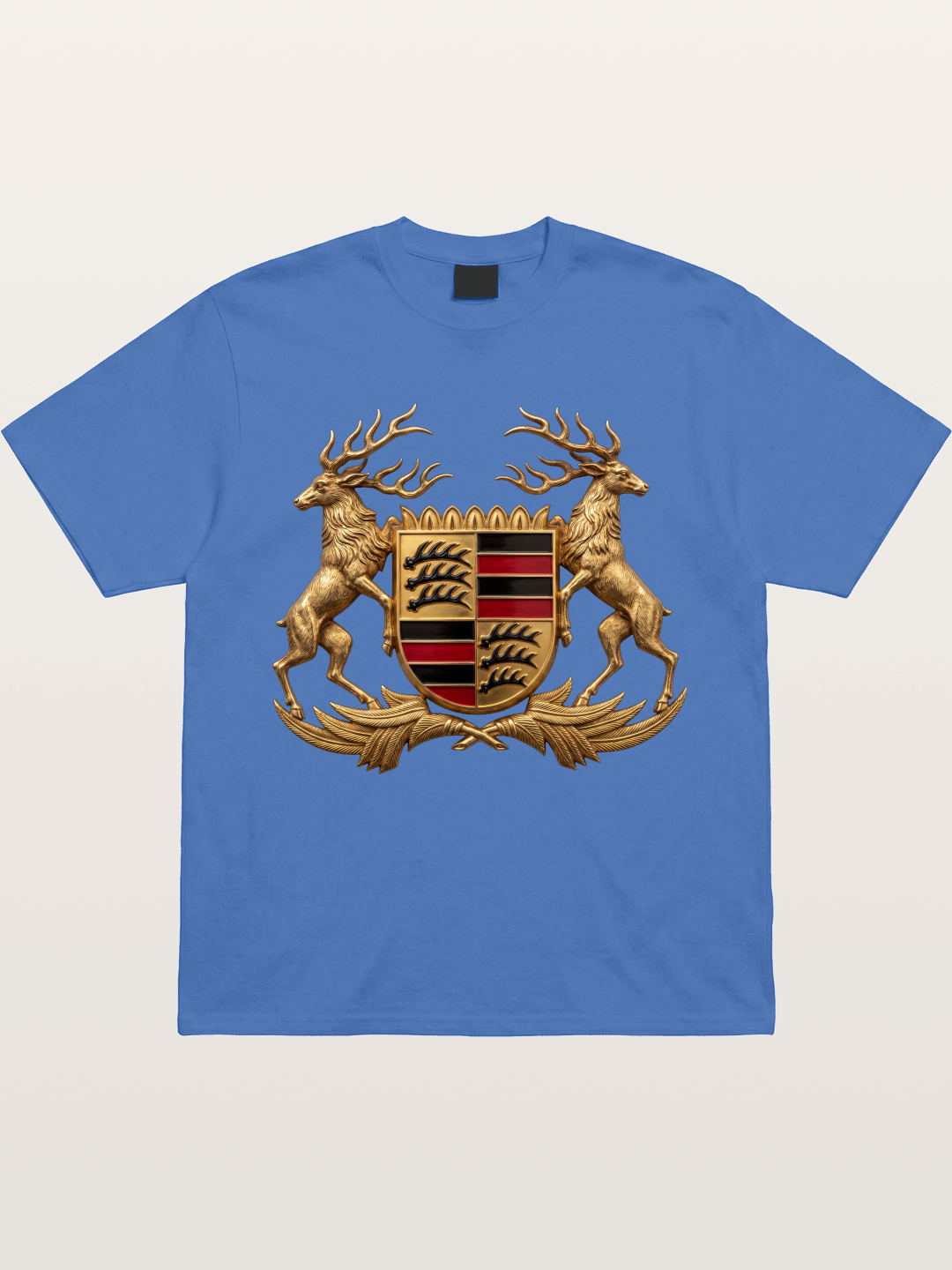 Porsche Crest Deer Artwork Gildan T-shirt