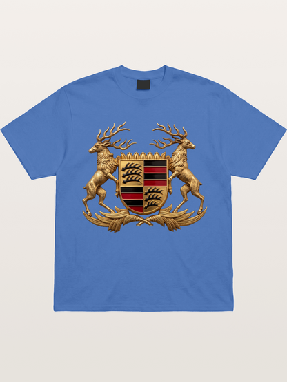 Porsche Crest Deer Artwork Gildan T-shirt