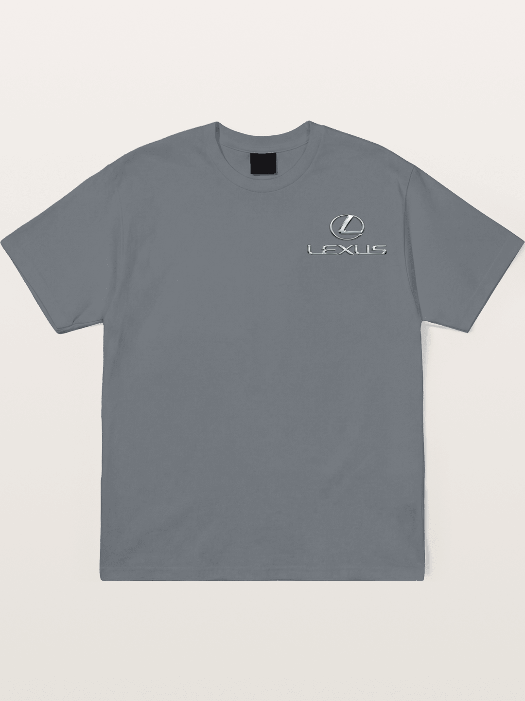 Lexus Silver Logo Badge Cotton T-shirt