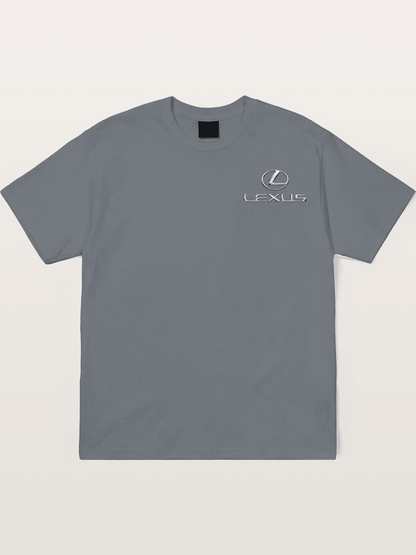 Lexus Silver Logo Badge Cotton T-shirt
