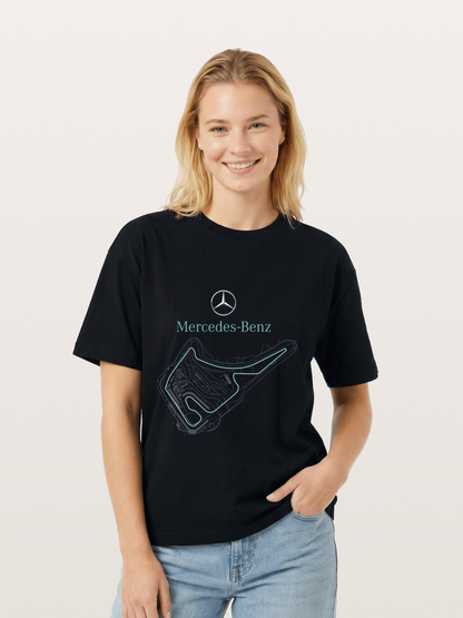 Mercedes Benz Circuit Track Graphic Gildan T-shirt