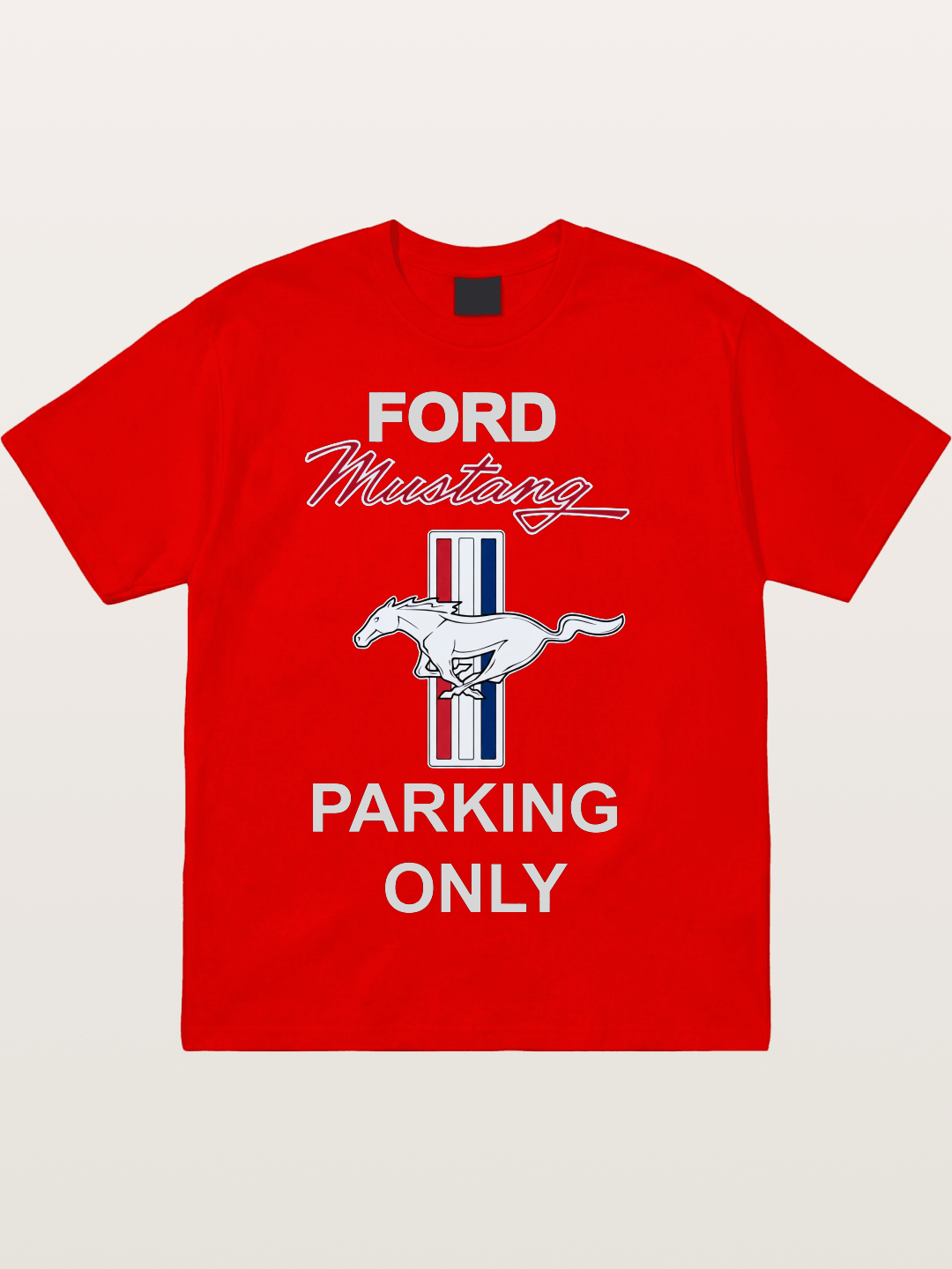Ford Mustang Parking Only Sign Cotton T-shirt