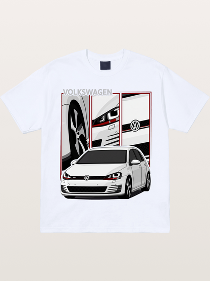 Volkswagen Golf MK7 GTI Front Gildan T-shirt