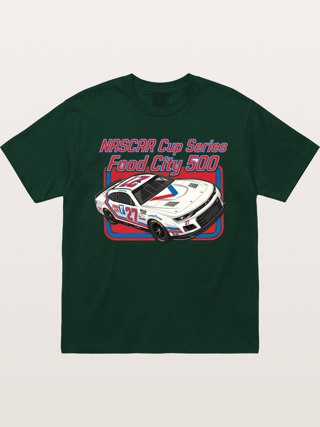 NASCAR Food City 500 Car Gildan T-shirt