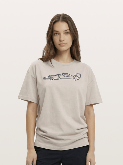 Race Outline Cotton T-shirt