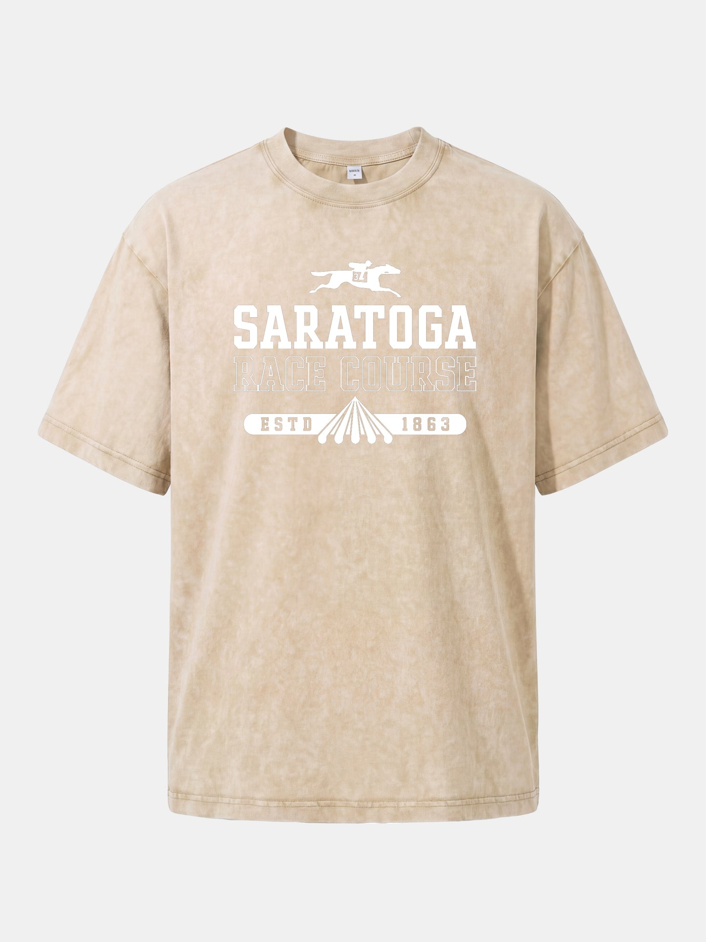 Saratoga 1863 Equestrian Heritage Mark Washed T-shirt