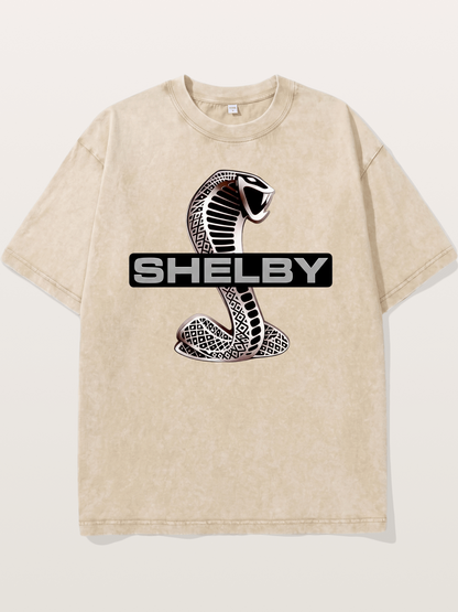 Shelby Cobra Logo Artwork Washed T-shirt