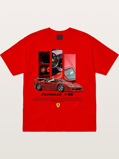 Vertical F40 Cotton T-shirt