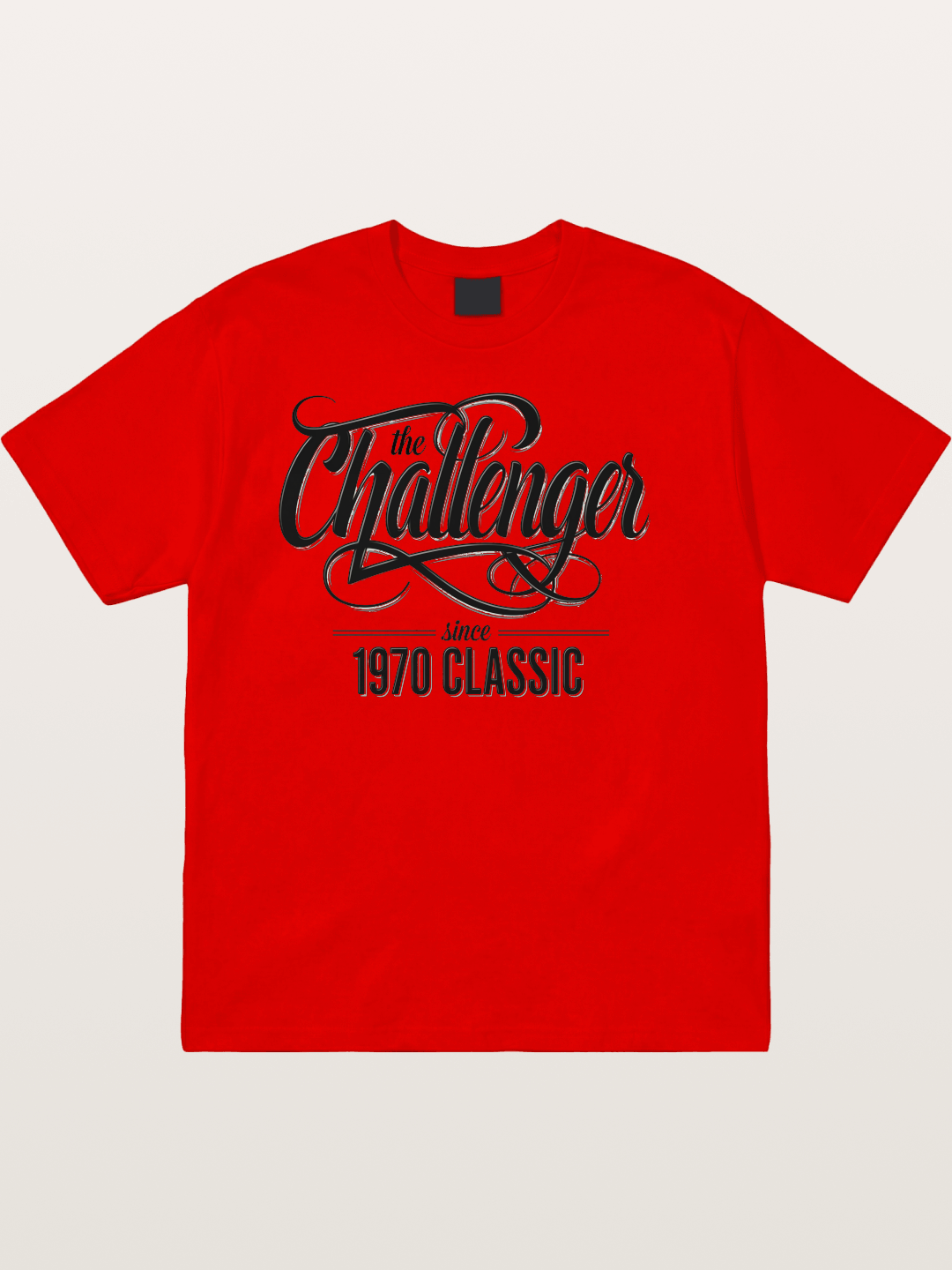 Retro Script Cotton T-shirt