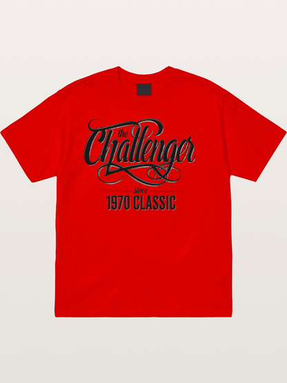 Retro Script Cotton T-shirt