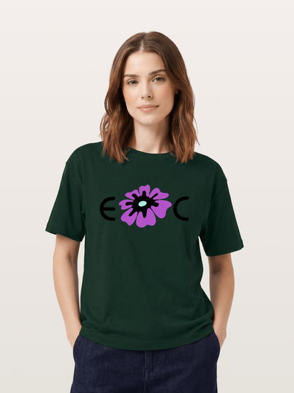 Purple EDC Daisy Silhouette Gildan T-shirt