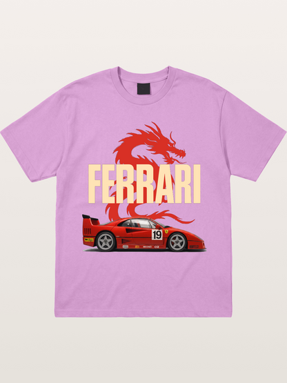 Ferrari F40 Red Dragon Theme Gildan T-shirt