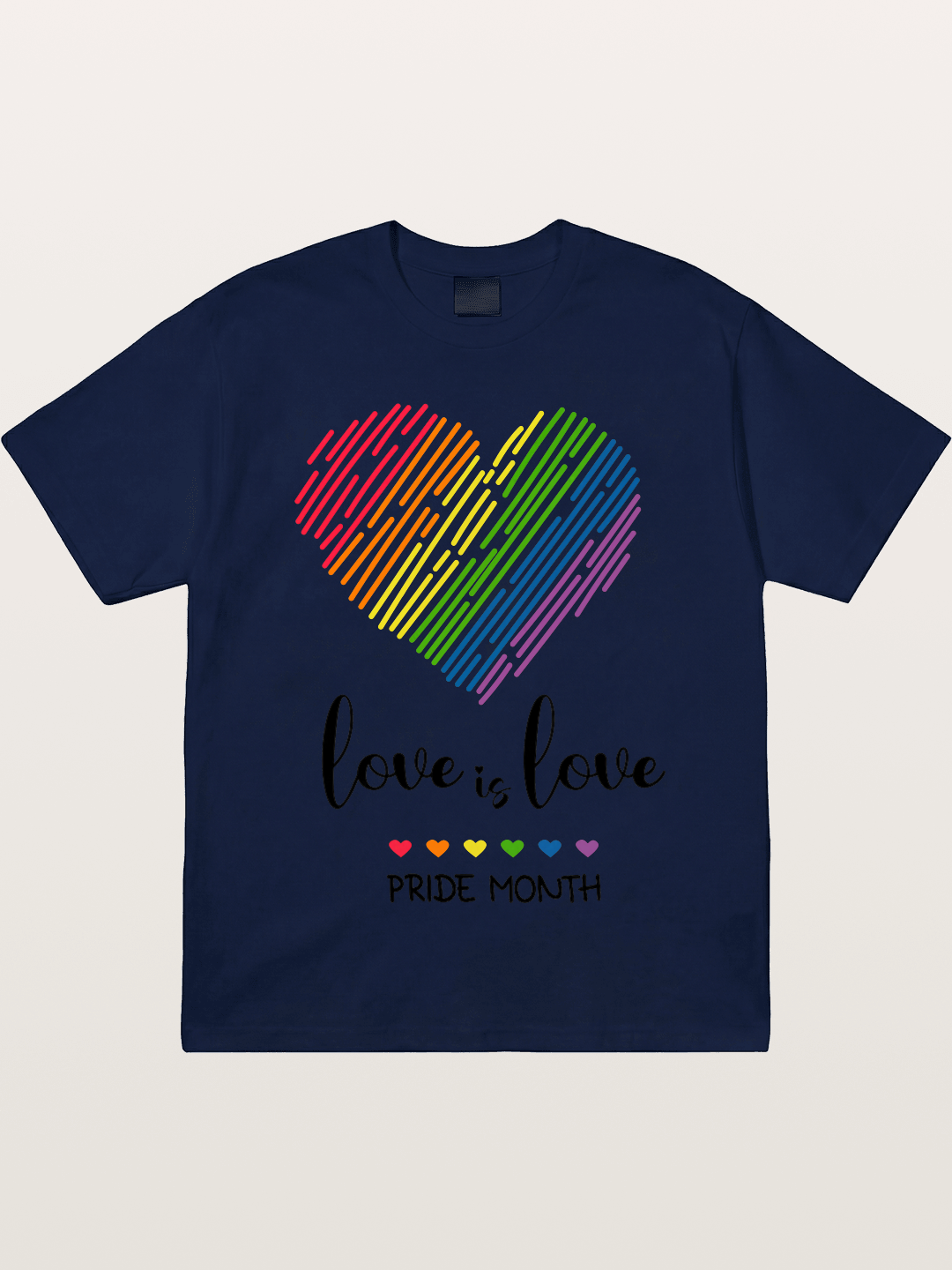 Pride Month Rainbow Heart Gildan T-shirt