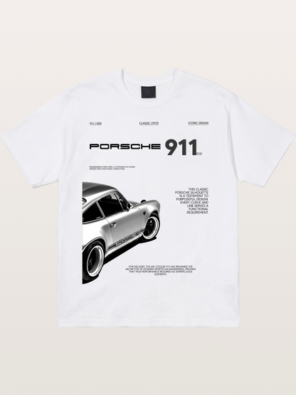 1973 911 Classic Profile Art Cotton T-shirt