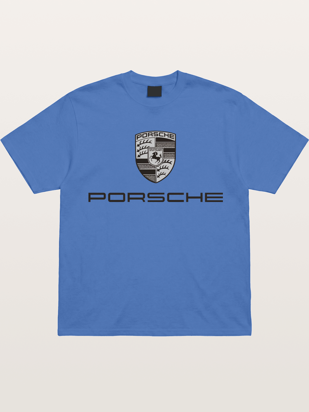 Monochrome Porsche Crest Gildan T-shirt