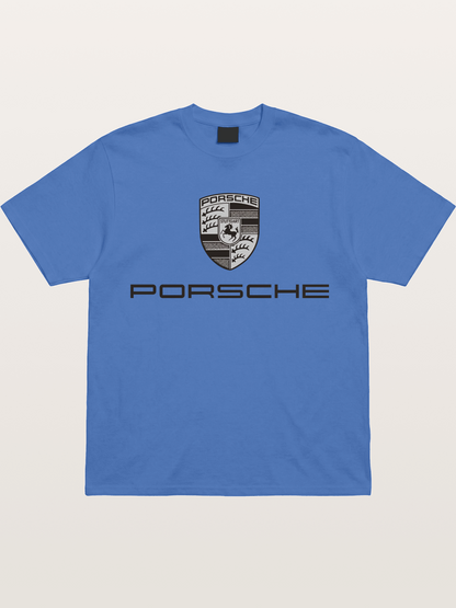 Monochrome Porsche Crest Gildan T-shirt
