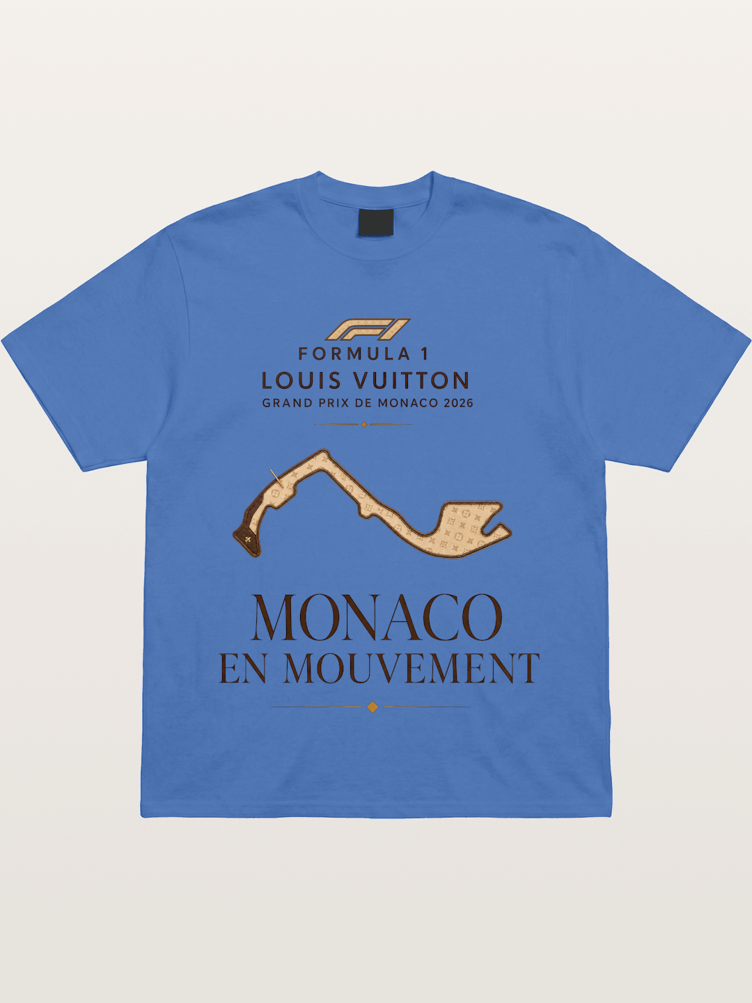LV Monaco Track Pattern Art Gildan T-shirt