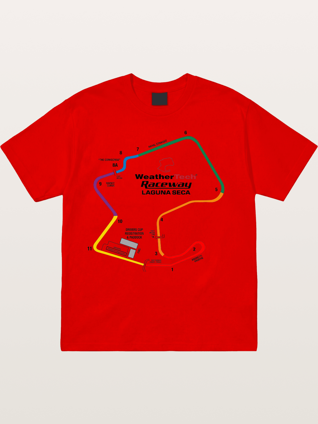 Corkscrew Track Cotton T-shirt