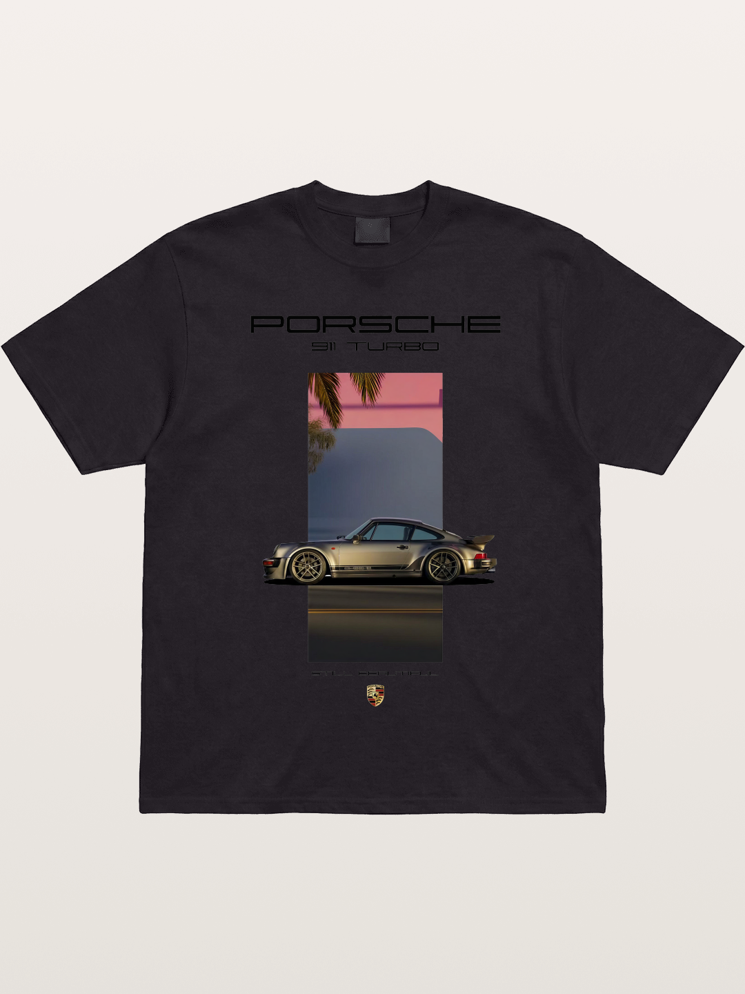 911 Turbo Retro Palm Print Gildan T-shirt